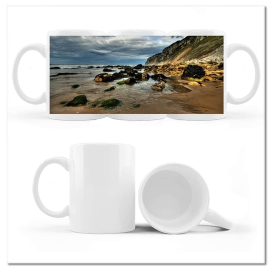 Kubek ceramiczny Foto Głazy na plaży 330 ml, ZeSmakiem ZeSmakiem