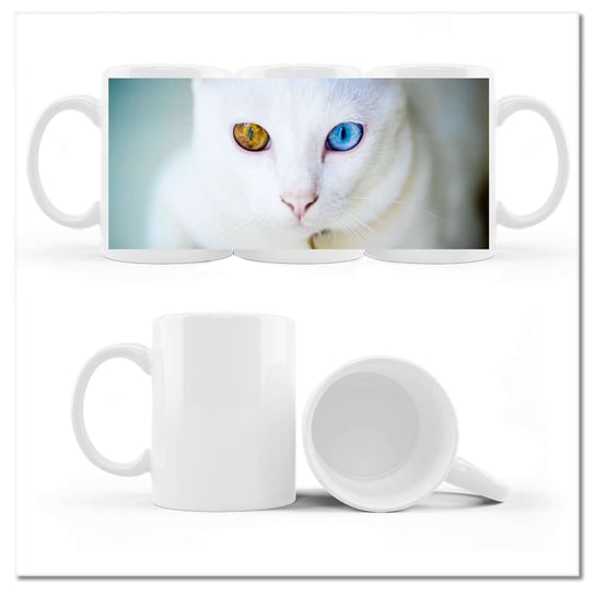Kubek ceramiczny Foto Kot z bajecznymi oczami 330 ml, ZeSmakiem ZeSmakiem