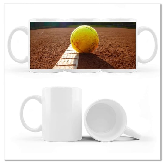 Kubek ceramiczny Foto Piłeczka tenisowa Tennis 330 ml, ZeSmakiem ZeSmakiem