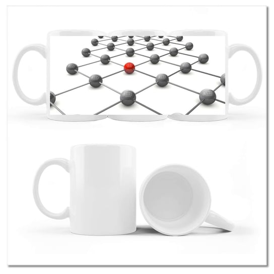Kubek ceramiczny Foto Połączenia molekularne 330 ml, ZeSmakiem ZeSmakiem