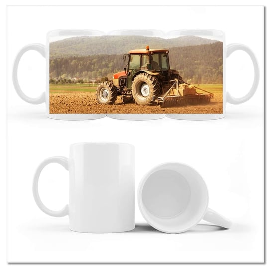 Kubek ceramiczny Foto Rolnictwo z traktorem 330 ml, ZeSmakiem ZeSmakiem
