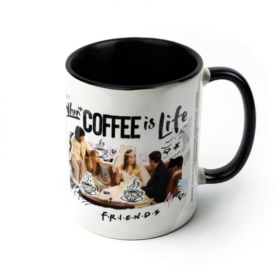 Kubek ceramiczny Friends Coffee Is Life - Z Wypełnieniem 315 ml, Pyramid Posters Friends