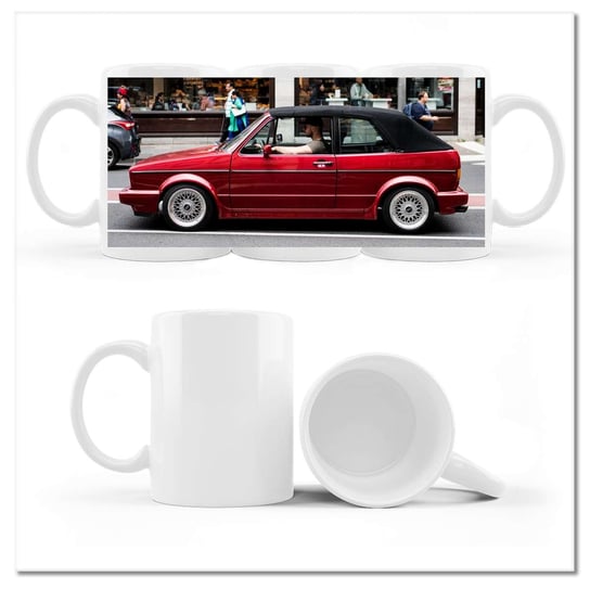 Kubek ceramiczny, Golf Jedynka I 1 VW, 330 ml, ZeSmakiem, biały ZeSmakiem