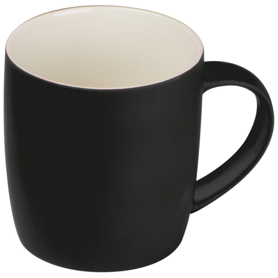 Kubek ceramiczny, Gumowany, 300ml, Basic Basic