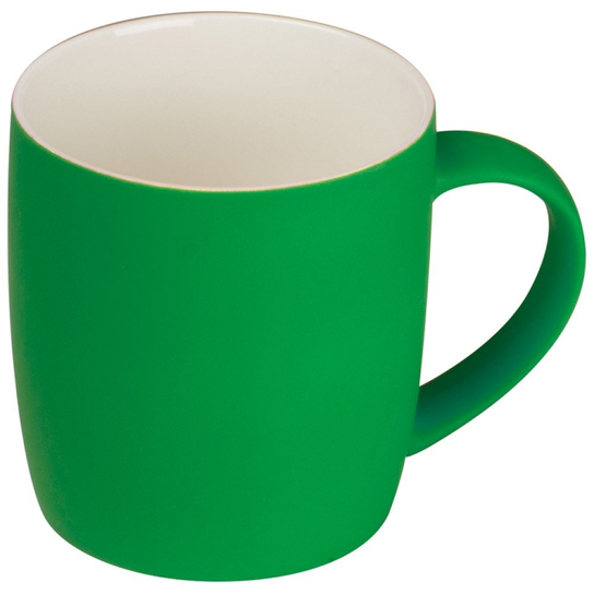 Kubek ceramiczny, Gumowany, 300ml, Basic Basic