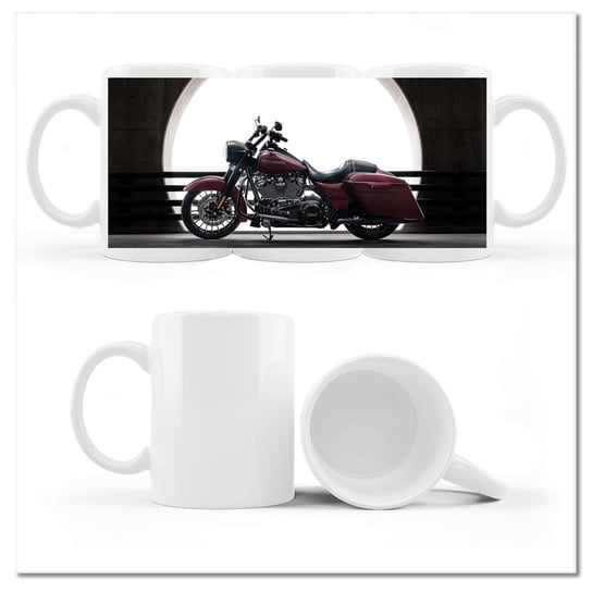 Kubek ceramiczny, Harley Davidson, 330 ml, ZeSmakiem, biały ZeSmakiem