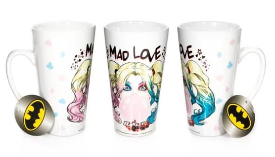 Kubek ceramiczny Harley Quinn Mad Love Latte 450 ml, ERT Group DC COMICS