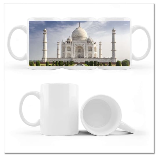 Kubek ceramiczny, Historyczny Taj-Mahal, 330 ml, ZeSmakiem, biały ZeSmakiem