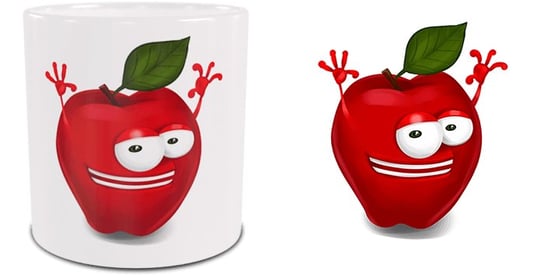 Kubek ceramiczny Jabłko DużeKubki Inna marka