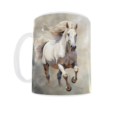 Kubek ceramiczny, Koń Horse Horses V4, 300 ml, akwarele Inna marka