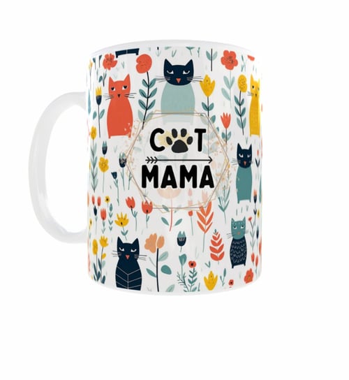 Kubek ceramiczny, Kot Cat Mama, 300 ml Inna marka
