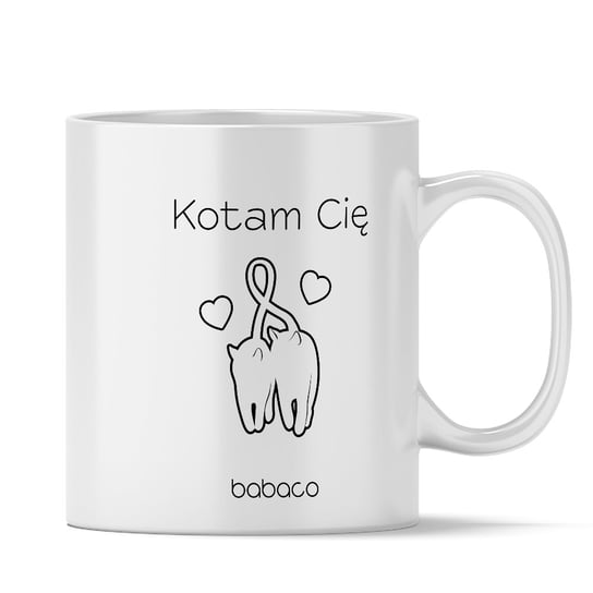 Kubek ceramiczny, Kotam Cię, 330 ml Inny producent