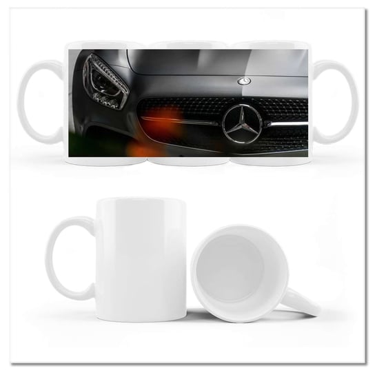 Kubek ceramiczny, Mercedes, 330 ml, ZeSmakiem, biały ZeSmakiem