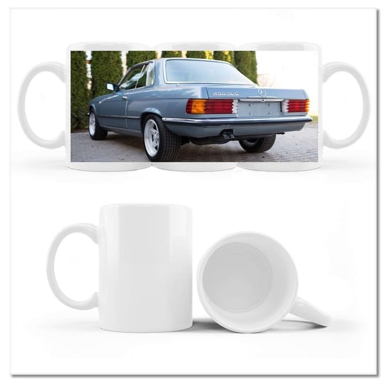 Kubek ceramiczny, Mercedes 450 SLC Klasyk, 330 ml, ZeSmakiem, biały ZeSmakiem