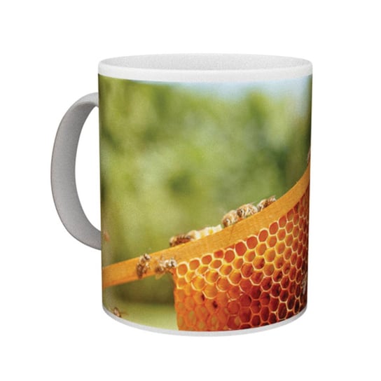 Kubek ceramiczny, Motyw Pszczelarski, 330 ml, BEE&HONEY BEE&HONEY