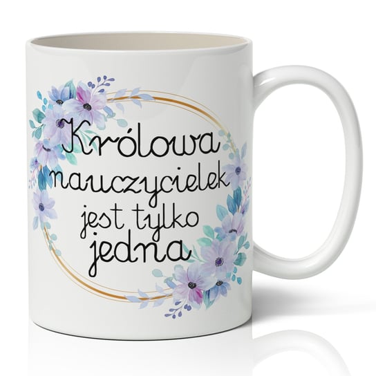 Kubek ceramiczny, Na Dzień Nauczyciela, 330 ml, StyleCouture, biały StyleCouture