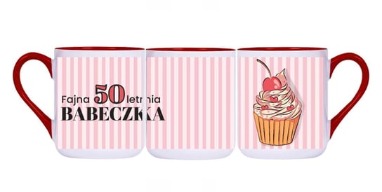 Kubek ceramiczny, na urodziny, 50 letnia Babeczka (17), 300 ml, Rezon Rezon