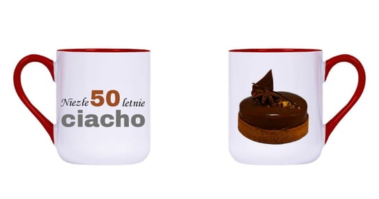 Kubek ceramiczny, na urodziny, Niezłe 50 letnie Ciacho (22), 300 ml, Rezon Rezon