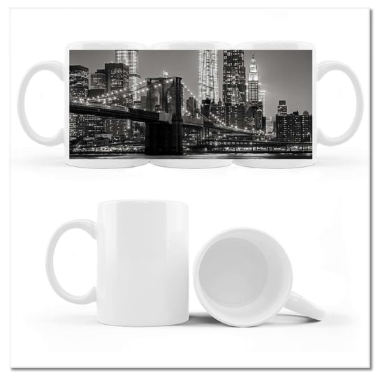 Kubek ceramiczny, New York Manhattan, 330 ml, ZeSmakiem, biały ZeSmakiem