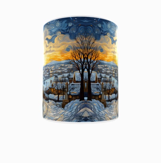 Kubek ceramiczny, Night Landscapes W Stylu Vangogh V4, 300 ml Inna marka