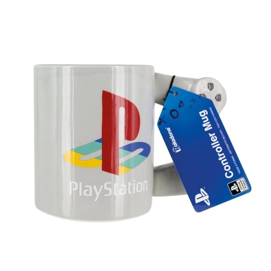 Kubek ceramiczny, PLAYSTATION ONE PAD kontroler dla gracza, 400 ml, Paladone, szary Paladone