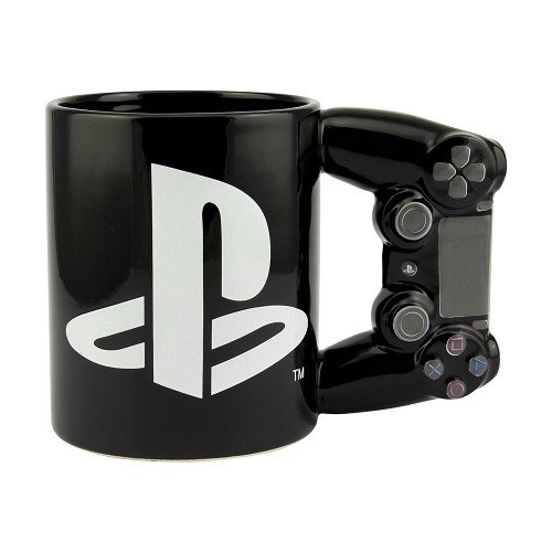 Kubek ceramiczny, PLAYSTATION PAD PS4 PS5 kontroler dla gracza, 400 ml, Paladone, czarny Paladone
