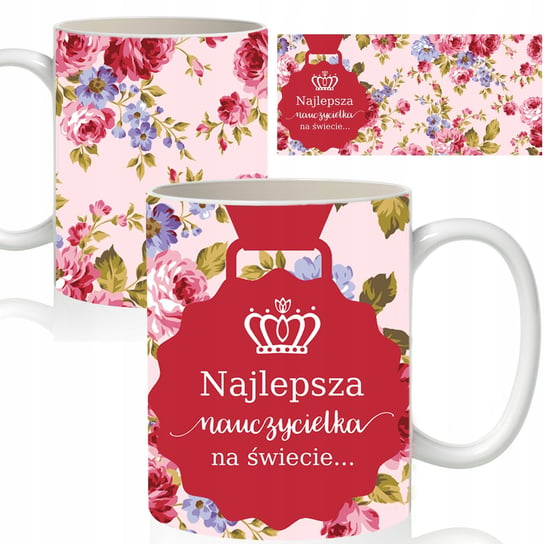 Kubek ceramiczny Prezent dla NAUCZYCIELKI Dużo WZORÓW Szkoła, 330 ml, StyleCouture StyleCouture