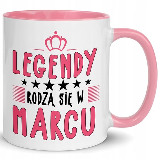 Kubek ceramiczny Prezent Urodziny LEGENDY rodzą się w MARCU, 330ml Inna marka