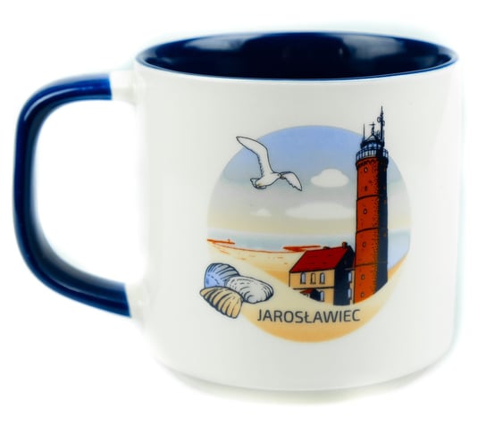 Kubek ceramiczny prezent znad morza pamiątka Bałtyk Jarosławiec, 350ml, Captain Mike Captain Mike