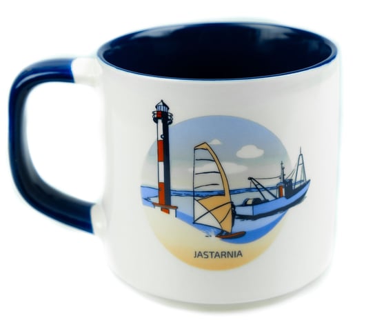 Kubek ceramiczny prezent znad morza pamiątka Bałtyk Jastarnia, 350ml, Captain Mike Captain Mike