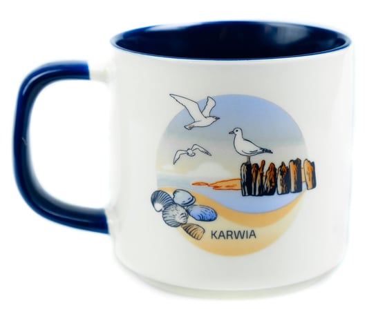 Kubek ceramiczny prezent znad morza pamiątka Bałtyk Karwia, 350ml, Captain Mike Captain Mike