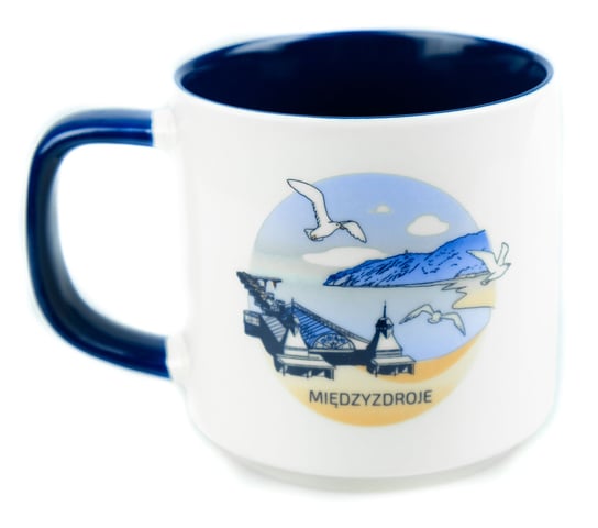 Kubek ceramiczny prezent znad morza pamiątka Bałtyk Międzyzdroje, 350ml, Captain Mike Captain Mike