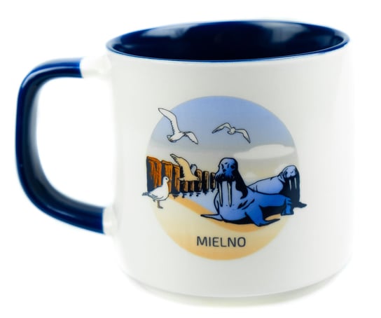 Kubek ceramiczny prezent znad morza pamiątka Bałtyk Mielno, 350ml, Captain Mike Captain Mike