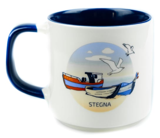 Kubek ceramiczny prezent znad morza pamiątka Bałtyk Stegna, 350ml, Captain Mike Captain Mike