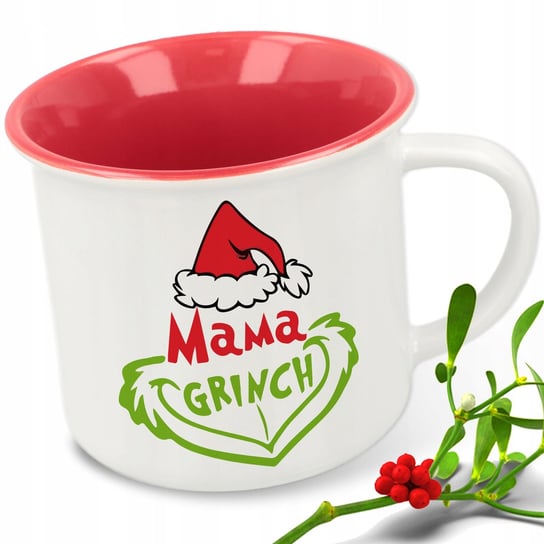 Kubek ceramiczny Retro Prezent Czerwony Mama Grinch Mikołaj Święta Wiele Wzorów 250ml StyleCouture StyleCouture