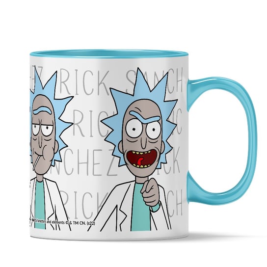 Kubek ceramiczny, Rick and Morty Rick i Morty 004, 330 ml, ERT Group, niebieski ERT Group