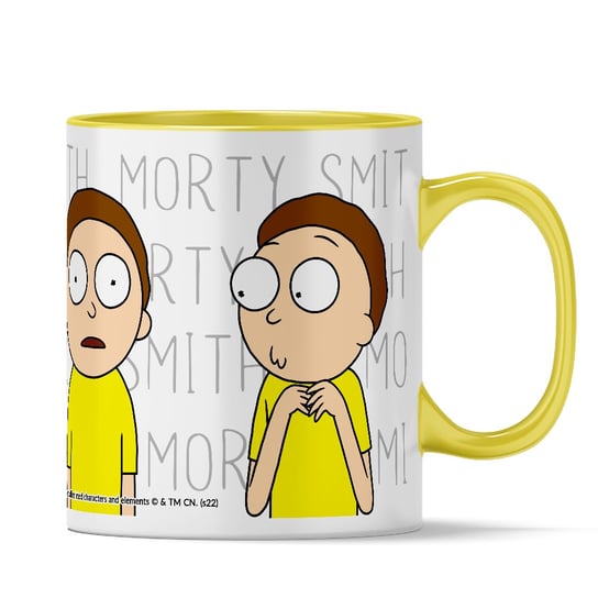 Kubek ceramiczny, Rick and Morty Rick i Morty 011, 330 ml, ERT Group, żółty ERT Group