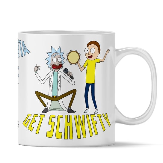 Kubek ceramiczny, Rick and Morty Rick i Morty 012, 330 ml, ERT Group, biały ERT Group