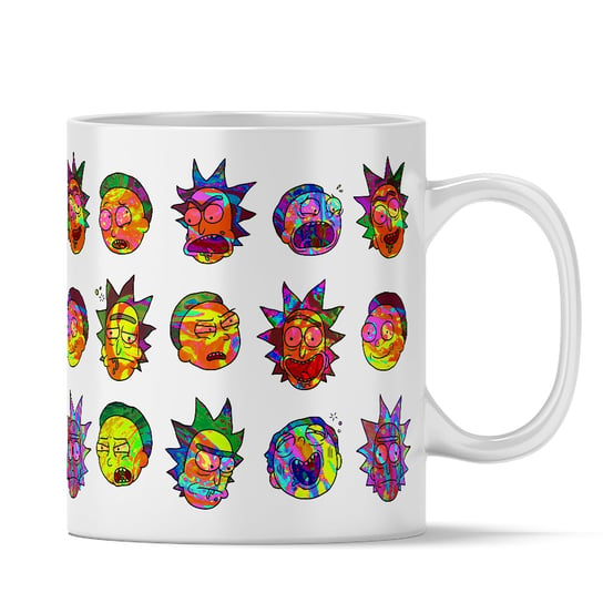 Kubek ceramiczny, Rick and Morty Rick i Morty 019, 330 ml, ERT Group, biały ERT Group