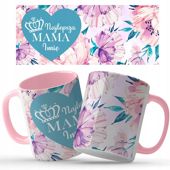 Kubek ceramiczny Róż Prezent Na Dzień Mamy Matki IMIĘ WZORY, 330 ml, StyleCouture StyleCouture