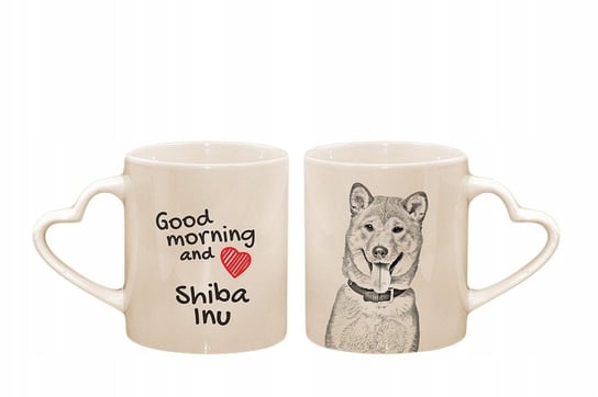 Kubek ceramiczny Shiba Inu serce z nadrukiem Art-Dog