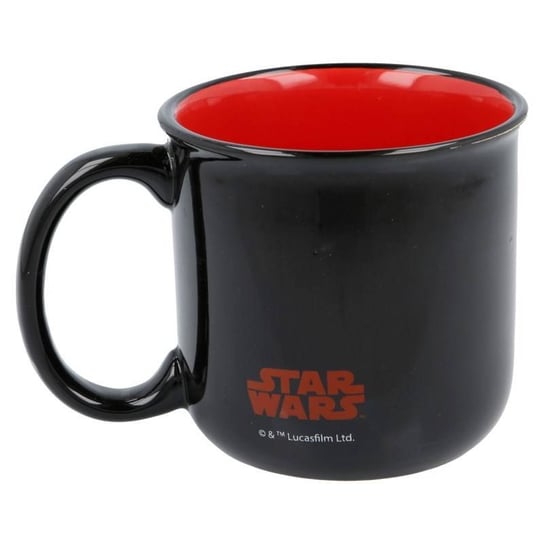 Kubek ceramiczny STAR WARS, czarno-czerwono-biały, 325 ml Star Wars gwiezdne wojny
