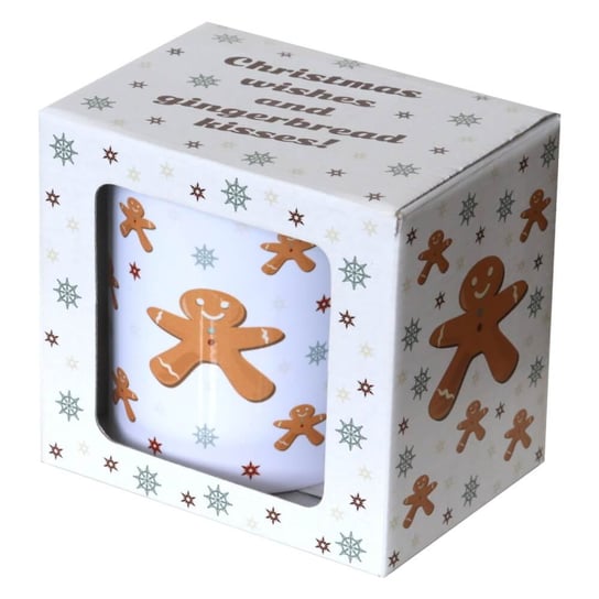 Kubek ceramiczny świąteczny GINGERBREAD MAN – prezent upominek na Boże Narodzenie, święta, na Mikołaja, zimowy podarunek Cup&You