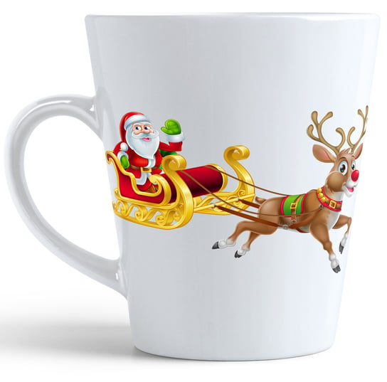 Kubek ceramiczny świąteczny Latte 330 ml J&W biały J&W