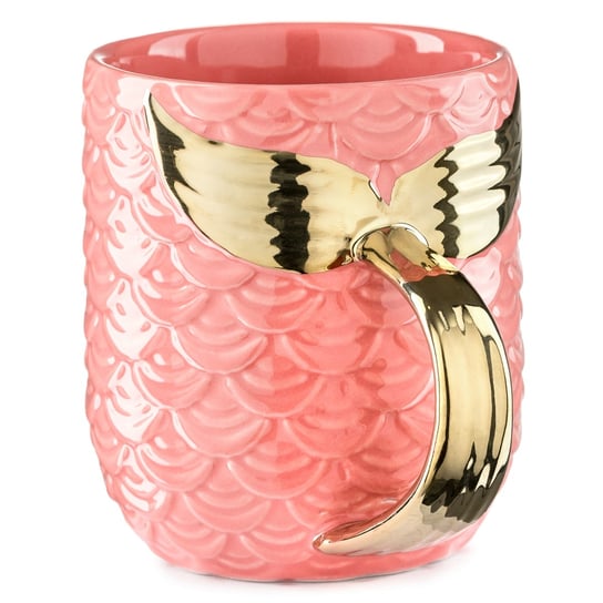Kubek ceramiczny Syreni Z Uchem Płetwa 400Ml Pink Inna marka