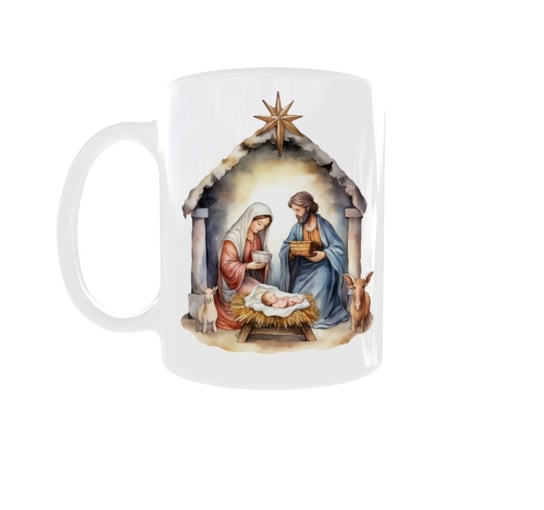 Kubek ceramiczny, Szopka Bożonarodzeniowa Stajenka Jezus V6, 300 ml Inna marka