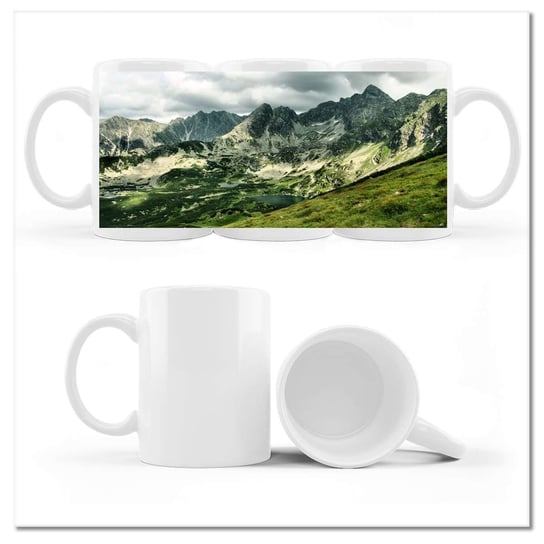 Kubek ceramiczny, Tatry Polskie góry, 330 ml, ZeSmakiem, biały ZeSmakiem