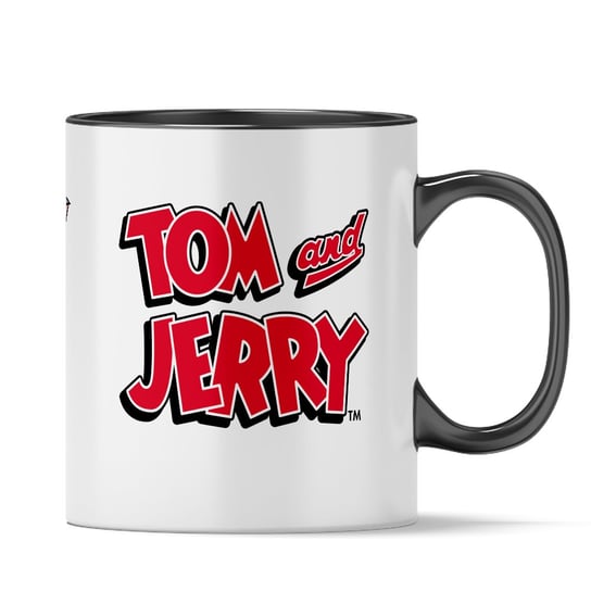 Kubek ceramiczny Tom i Jerry 032 Tom & Jerry, 330 ml, Babaco, czarny ERT
