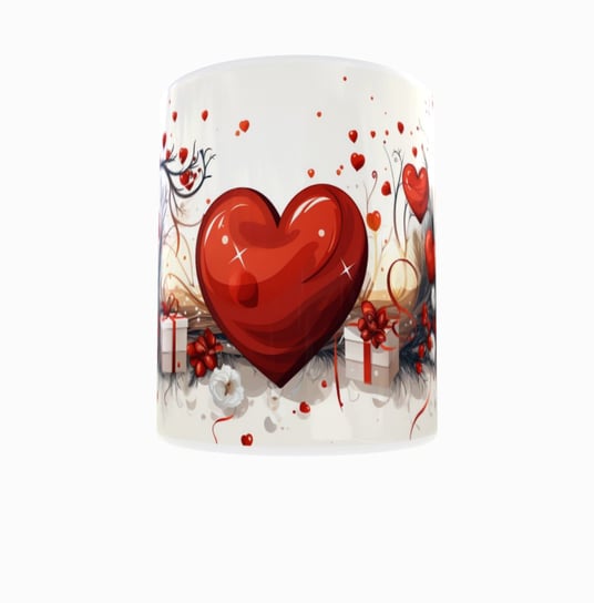 Kubek ceramiczny, walentynki, Serca Serce Love Miłość Prezent Święta, 300 ml Inna marka