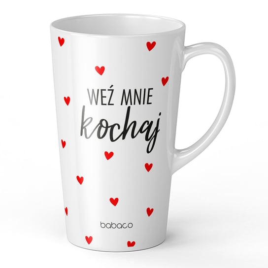 Kubek ceramiczny Weź mnie kochaj 101 Babaco, 450ml, Babaco, biały ERT